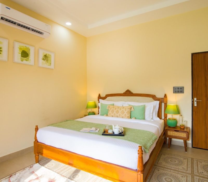 Luxury 2 BHK villa bedroom in Udaipur